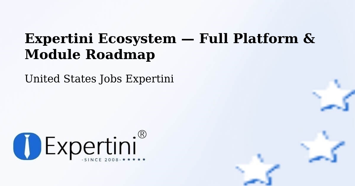 Expertini Ecosystem — Full Platform & Module Roadmap – Ishpeming